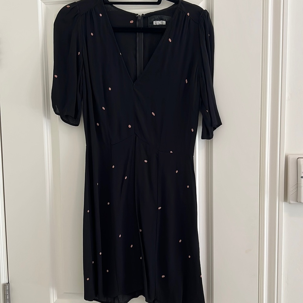 Black size 8 reformation dress